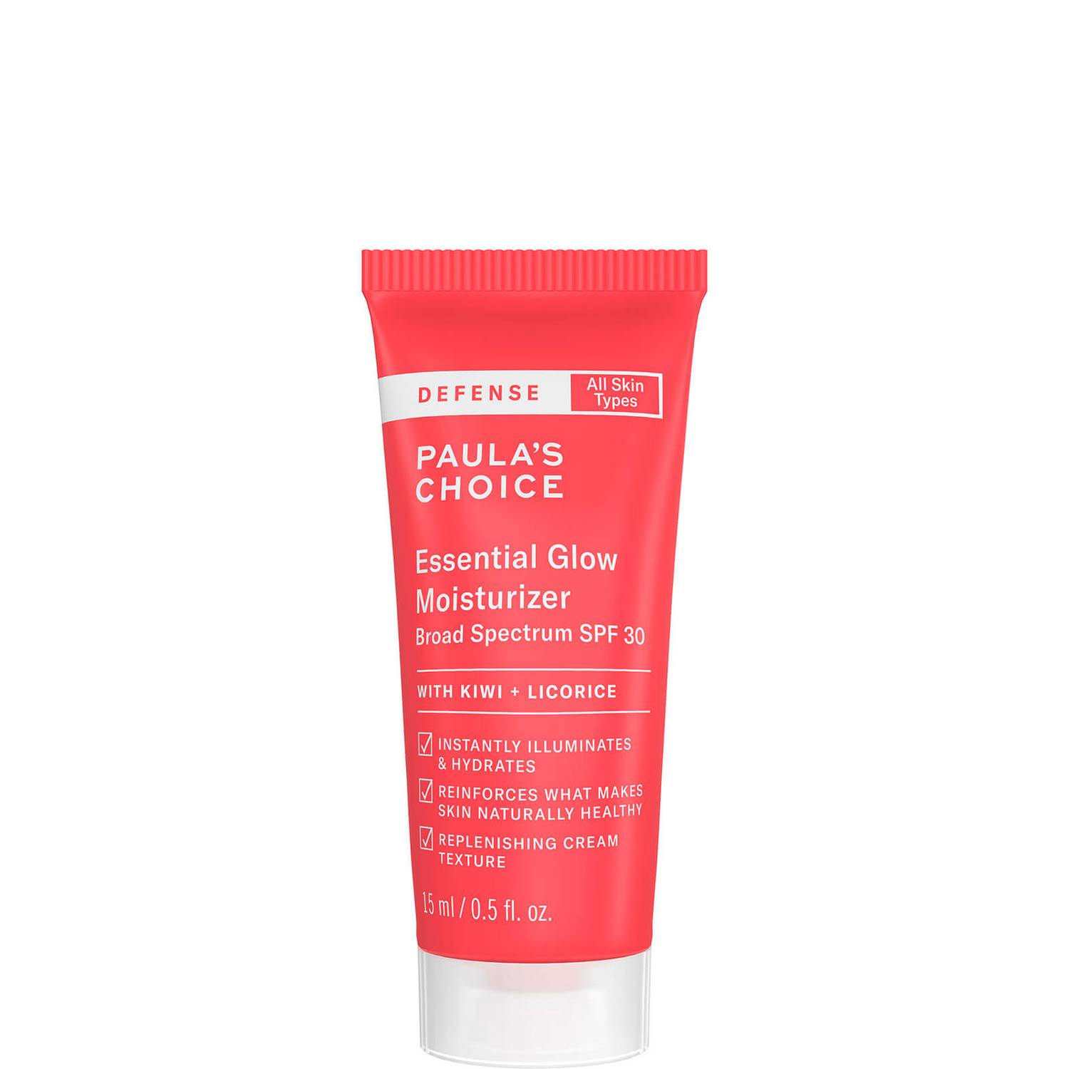 Солнцезащитный крем для сияния кожи Paula's Choice - Defense - Essential Glow Moisurizer SPF30, 15 мл